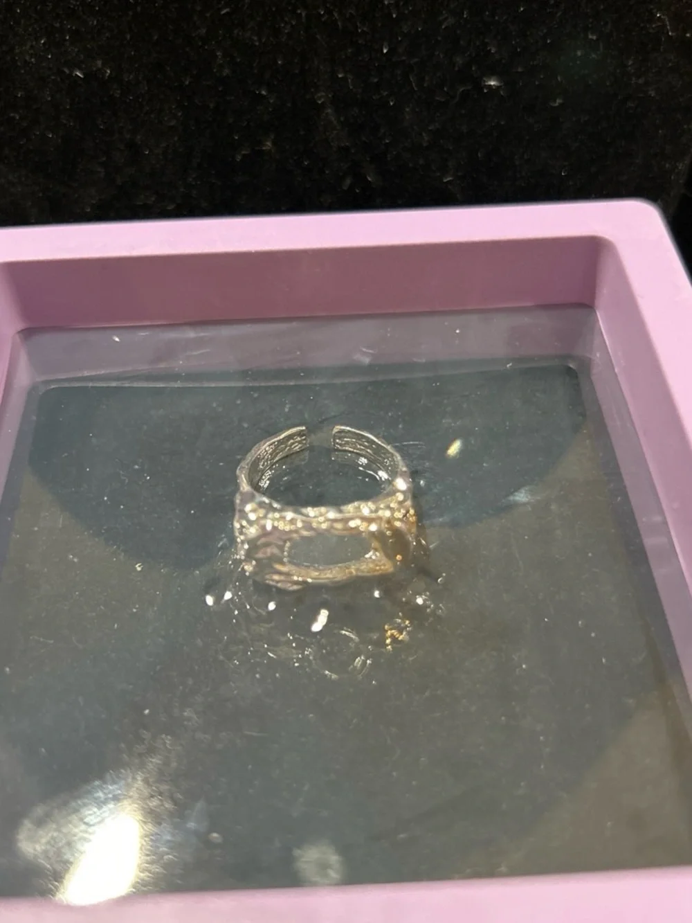 Silver adjustable ring